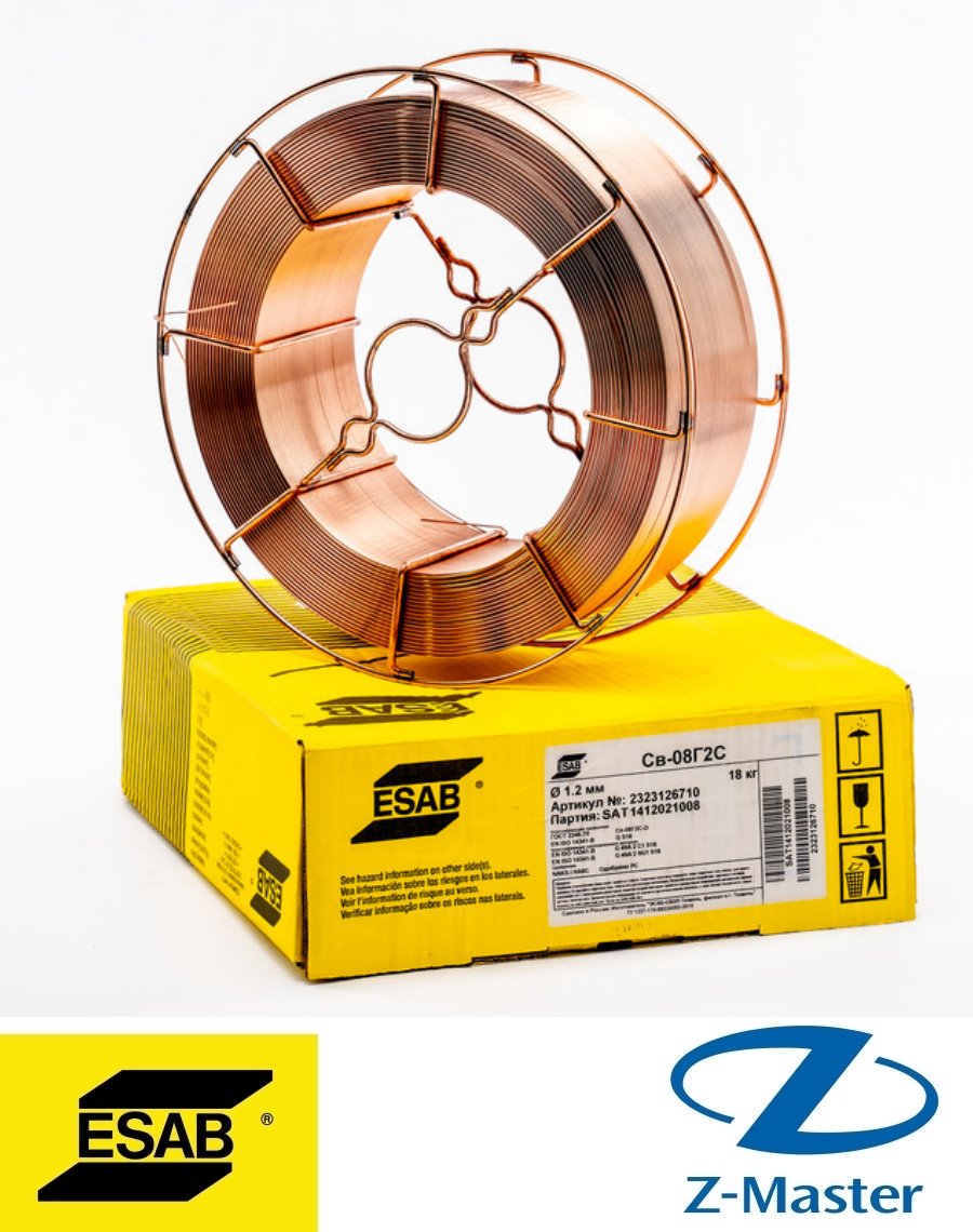 Сварочная проволока Св-08Г2С 1.2 мм 18кг 2322086700 Эсаб